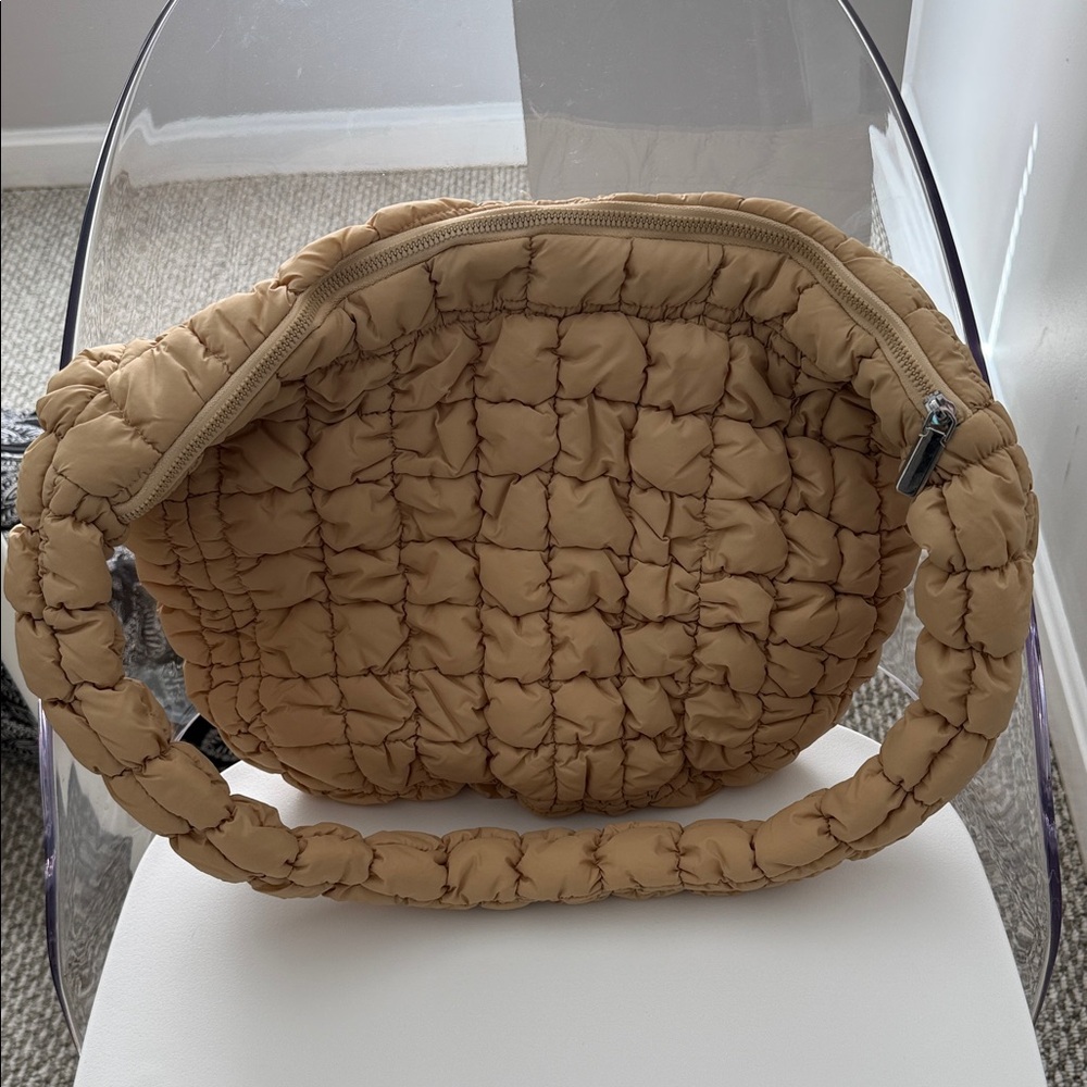 Tan Quilted Women's Bag